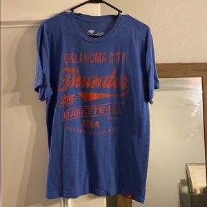Metroshoe warehouse OKC Thunder shirt - large